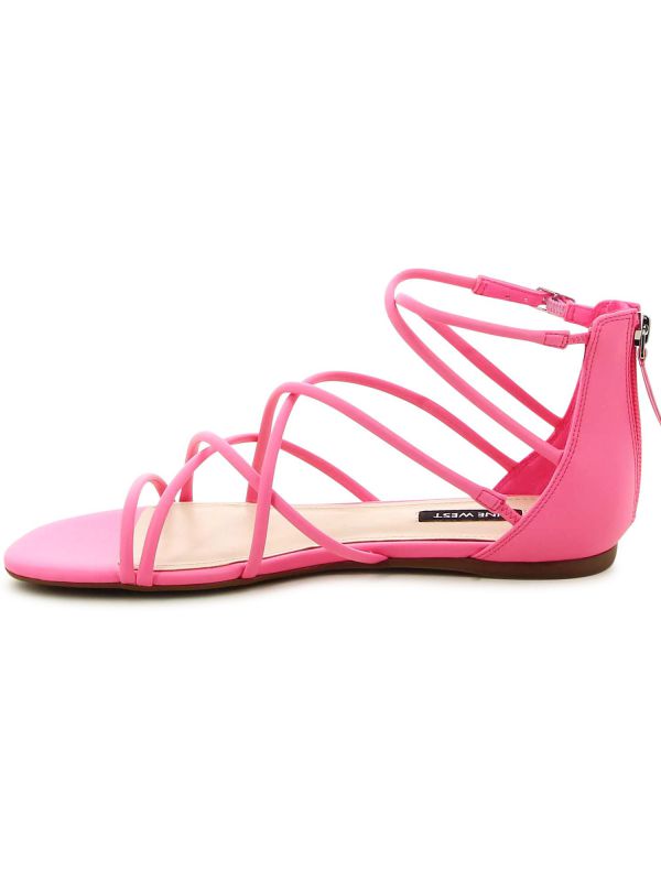 WHISPER סנדלי גלדיאטור רצועות מעוגלות