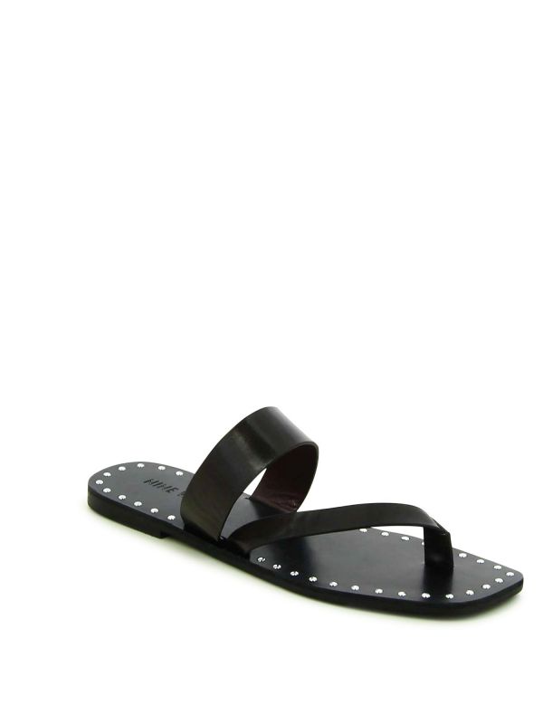 Violet כפכפי אצבע עם ניטים