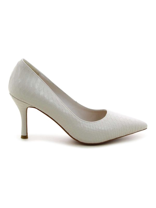 נעלי עקב קרוקו OLIVIA