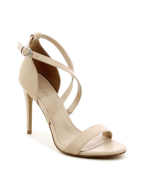 סנדלי עקב עם רצועות מוצלבות SARA