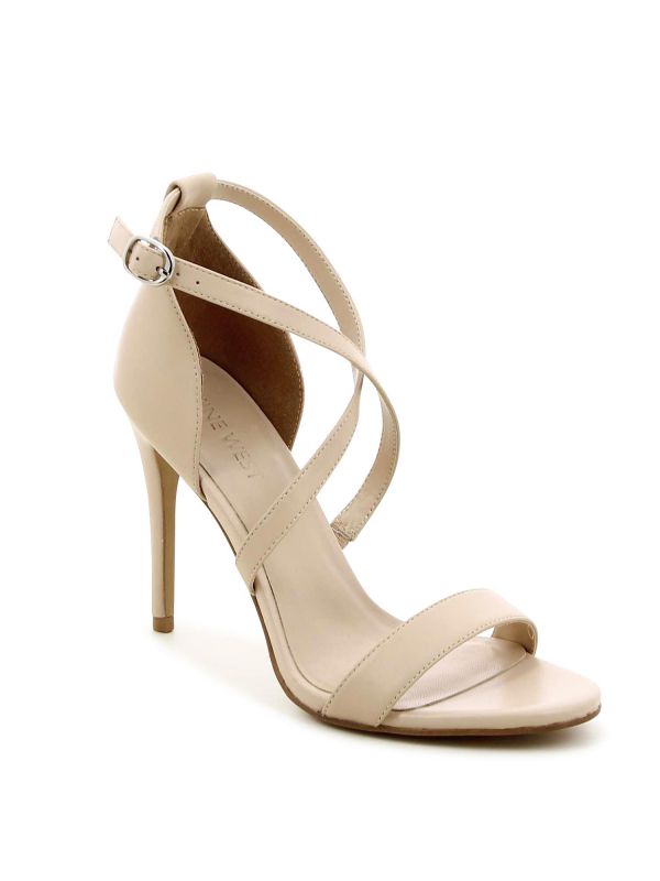 סנדלי עקב עם רצועות מוצלבות SARA