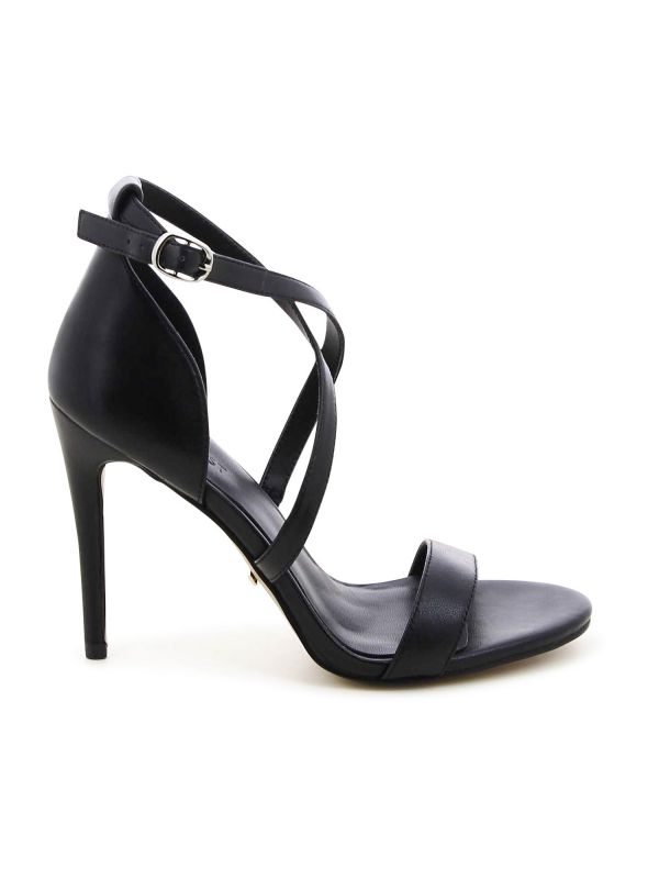 סנדלי עקב עם רצועות מוצלבות SARA