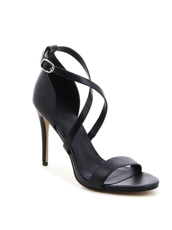 סנדלי עקב עם רצועות מוצלבות SARA