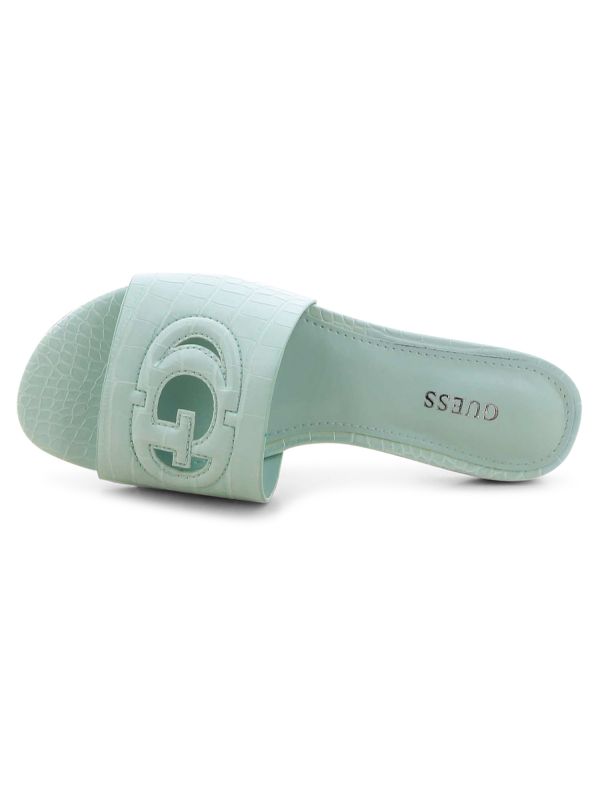 כפכפים שטוחים לנשים דוגמת נחש GUESS