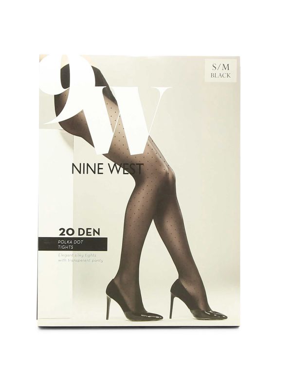 גרביוני נשים שחורים דוגמת נקודות 20 דנייר