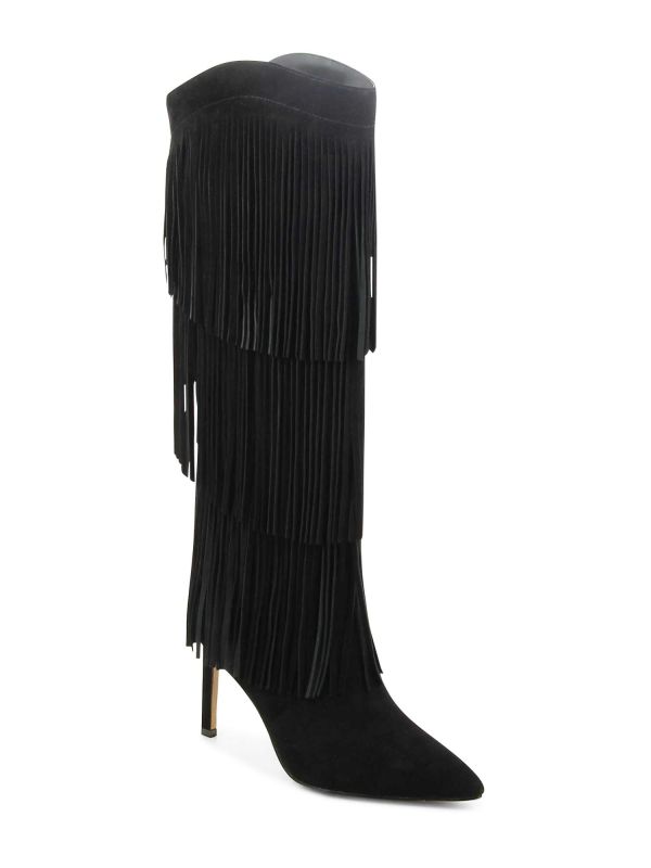 מגפיים מעוצבים עם פרנזים