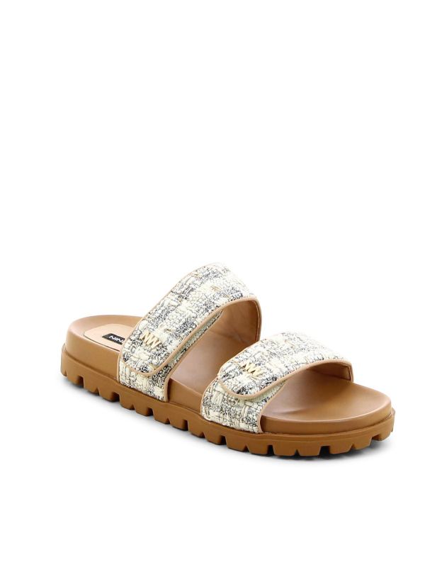 כפכפי רצועות טוויד לנשים