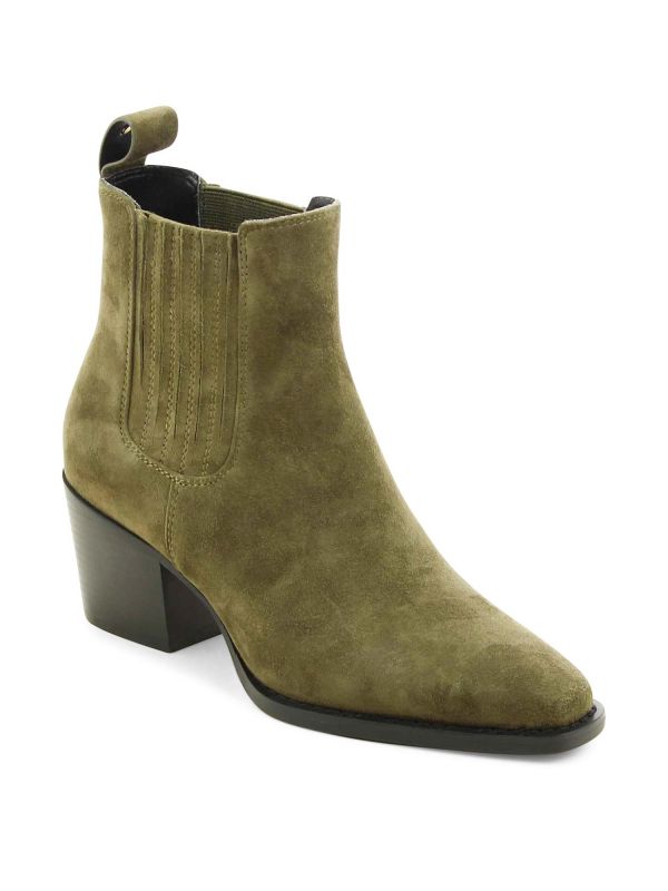 מגפוני זמש עם עקב לנשים