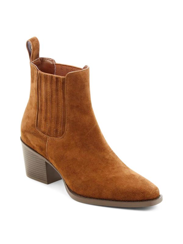 מגפוני זמש עם עקב לנשים