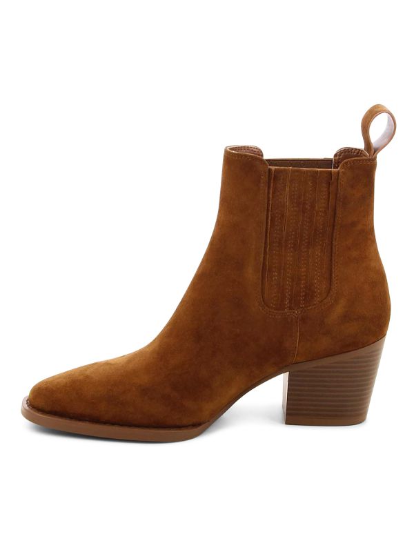 מגפוני זמש עם עקב לנשים