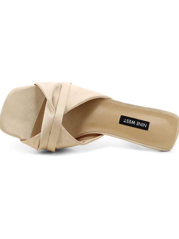 כפכפי נשים עם עקב גבוה ורצועה מסובבת