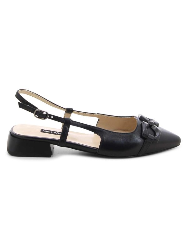 נעלי סירה שטוחות עם שרשרת לנשים