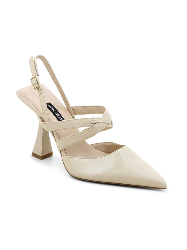 נעלי סירה שפיץ עם רצועות איקס לנשים