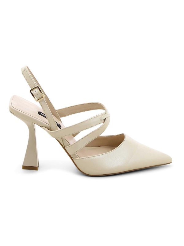 נעלי סירה שפיץ עם רצועות איקס לנשים