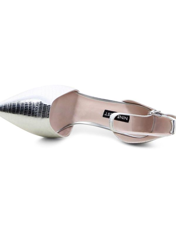 נעלי סירה מטאליות לנשים עם עקב דק