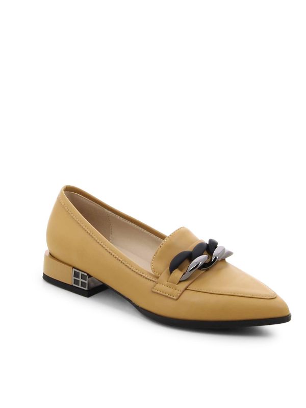 נעלי מוקסין לנשים עם שפיץ וחוליות