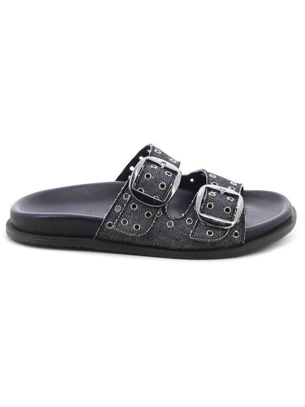 כפכפי רצועות ג’ינס לנשים