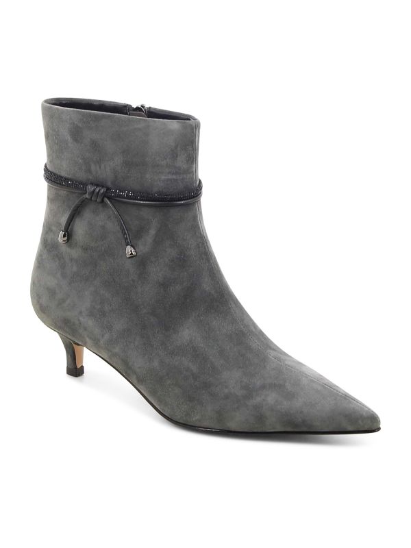 מגפוני שפיץ עם עקב קיטן לנשים