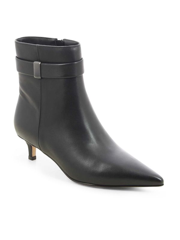 מגפוני שפיץ עם עקב קטן לנשים