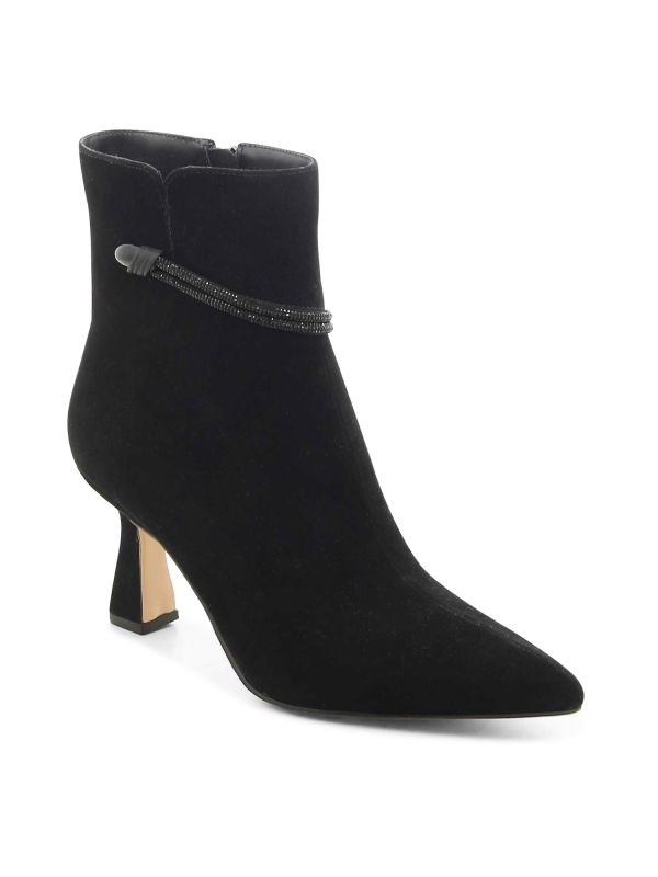 מגפוני שפיץ עם עקב בינוני לנשים