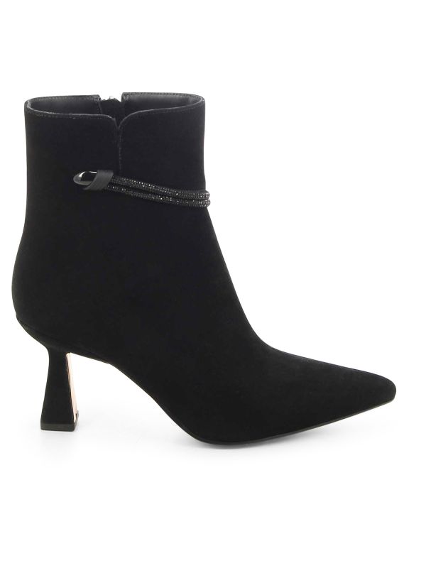 מגפוני שפיץ עם עקב בינוני לנשים