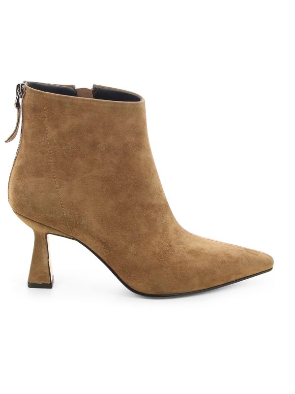 מגפוני שפיץ עם עקב בינוני לנשים