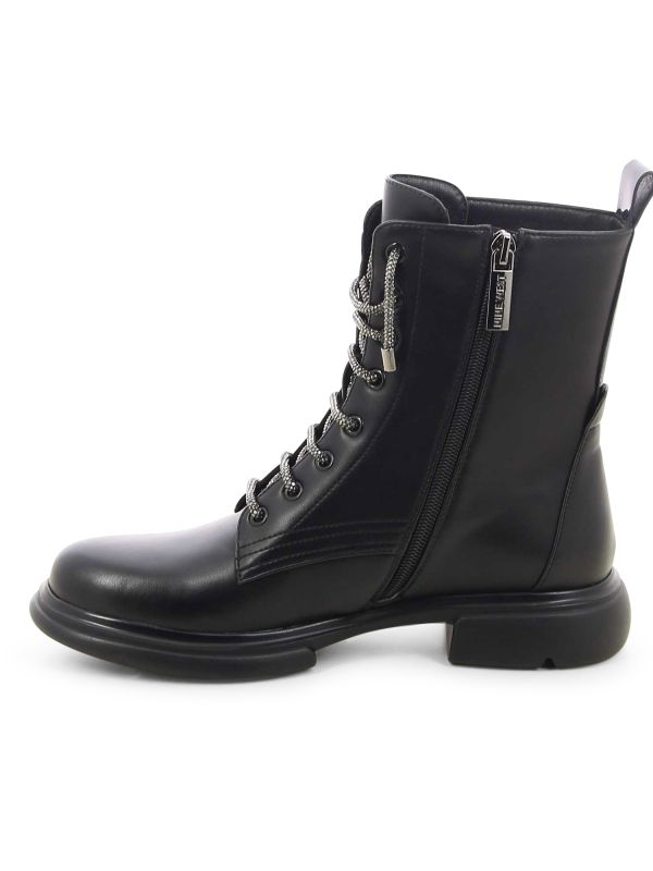 מגפוני נשים בסגנון צבאי עם שרוכים