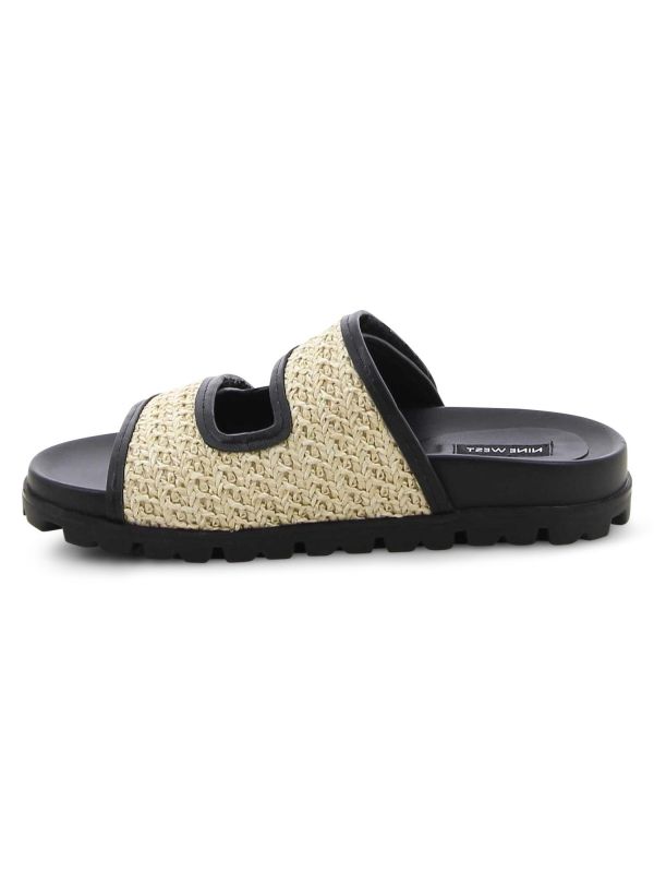 כפכפים שטוחים לנשים עם רצועות קלועות