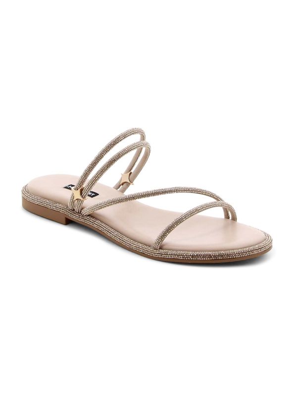 כפכפי רצועות עם אבנים לנשים