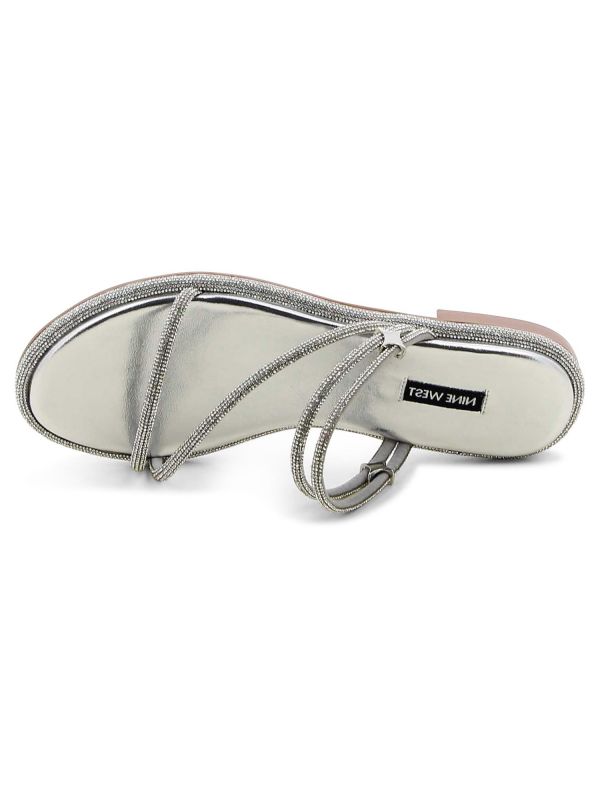 כפכפי רצועות עם אבנים לנשים