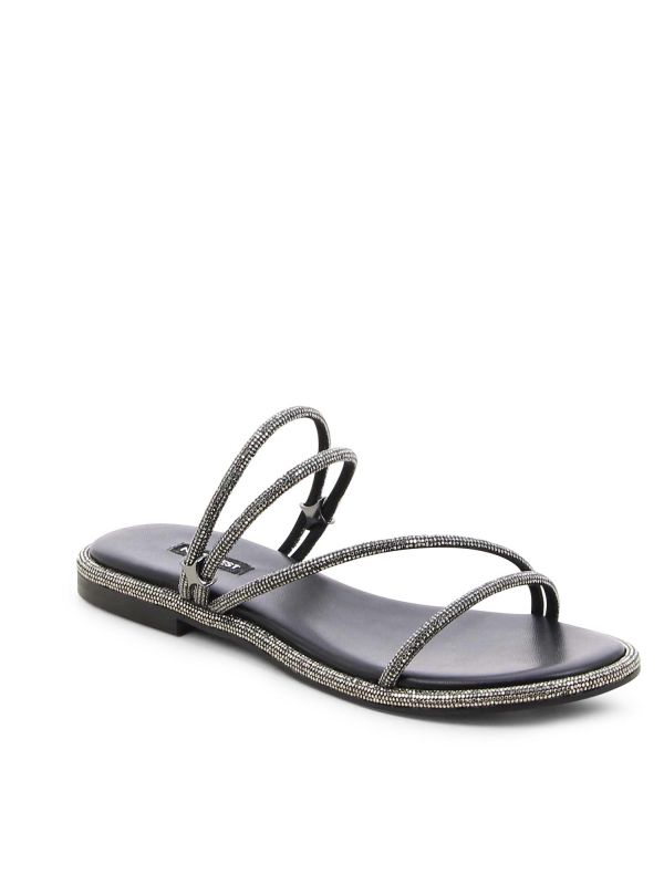 כפכפי רצועות עם אבנים לנשים