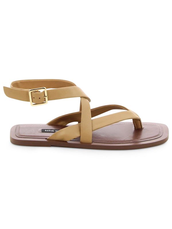 סנדלי אצבע שטוחים לנשים עם רצועת איקס