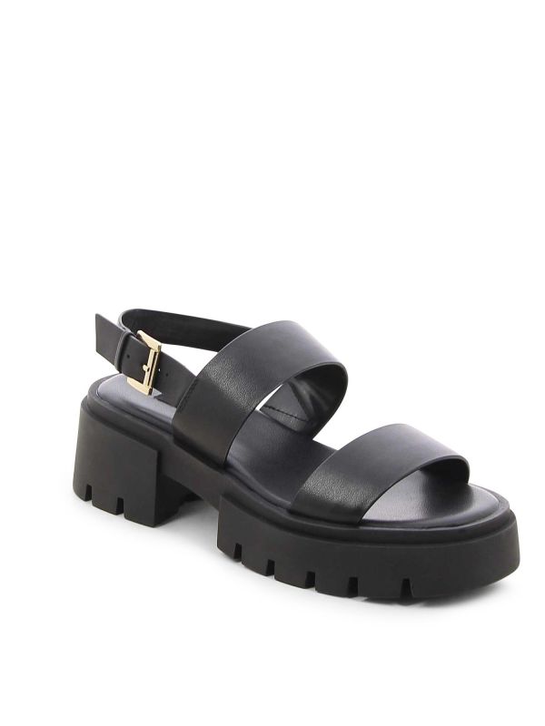 סנדלי רצועות עם סוליית טרקטור לנשים