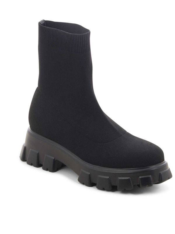 מגפוני גרב לנשים עם סוליית טרקטור