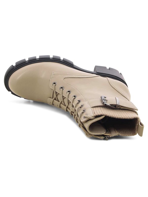 נעליים צבאיות עם עקב טרקטור לנשים