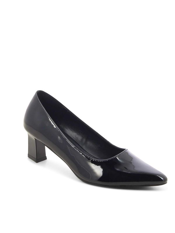 נעלי סירה לק עם עקב לנשים