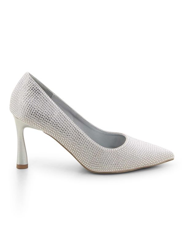 נעלי סירה מנצנצות עם עקב לנשים