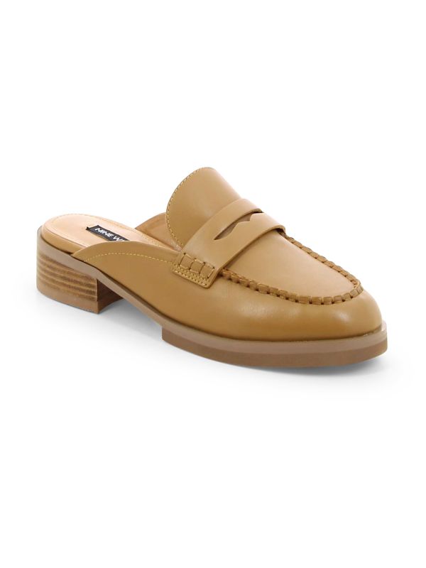 כפכפי מוקסין עם עקב נמוך לנשים