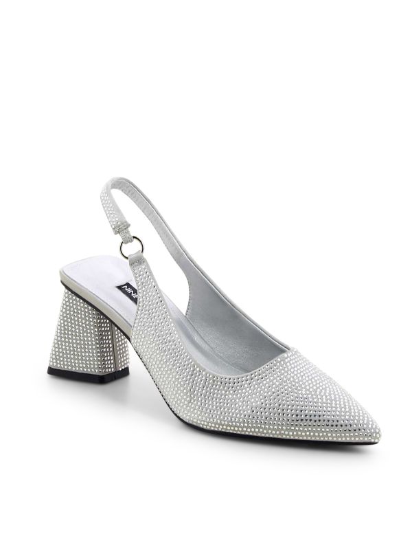 נעלי סירה מנצנצות עם עקב לנשים