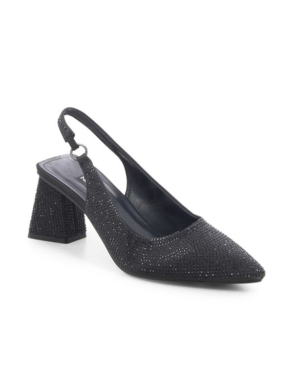 נעלי סירה מנצנצות עם עקב לנשים