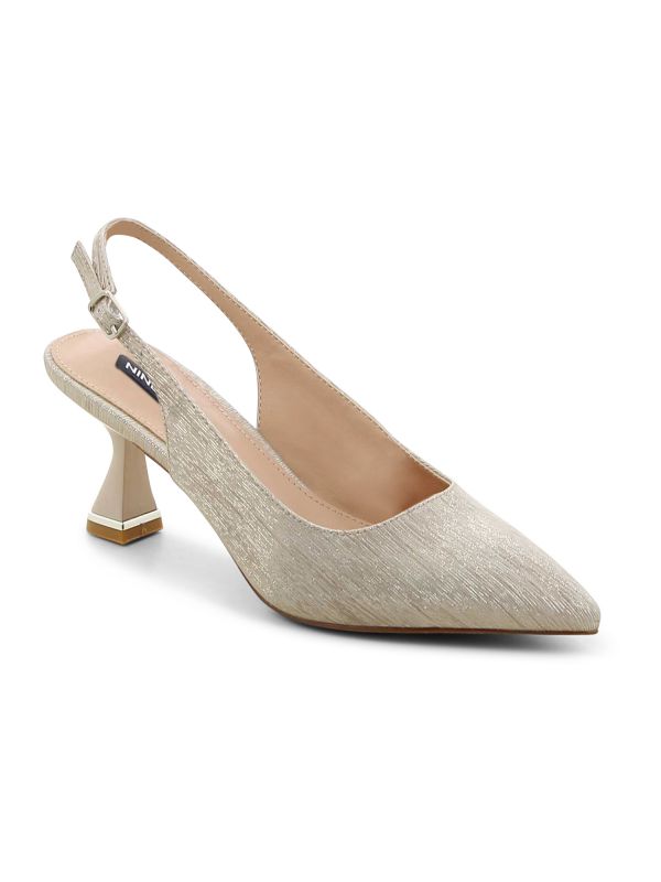 נעלי עקב סירה מטאליות לנשים