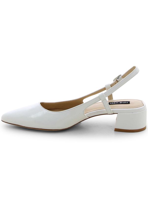 נעלי סירה מבריקות עם עקב מרובע לנשים