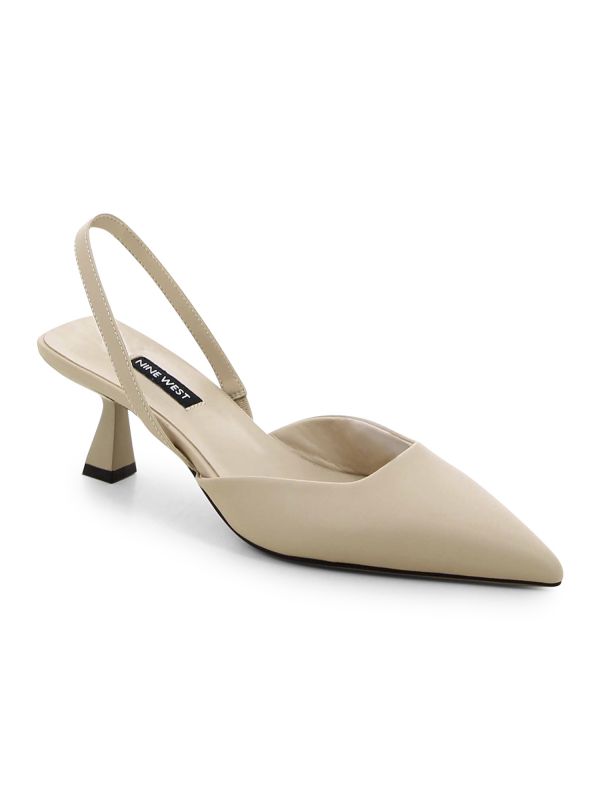 נעלי עקב סירה עם פתח אחורי לנשים