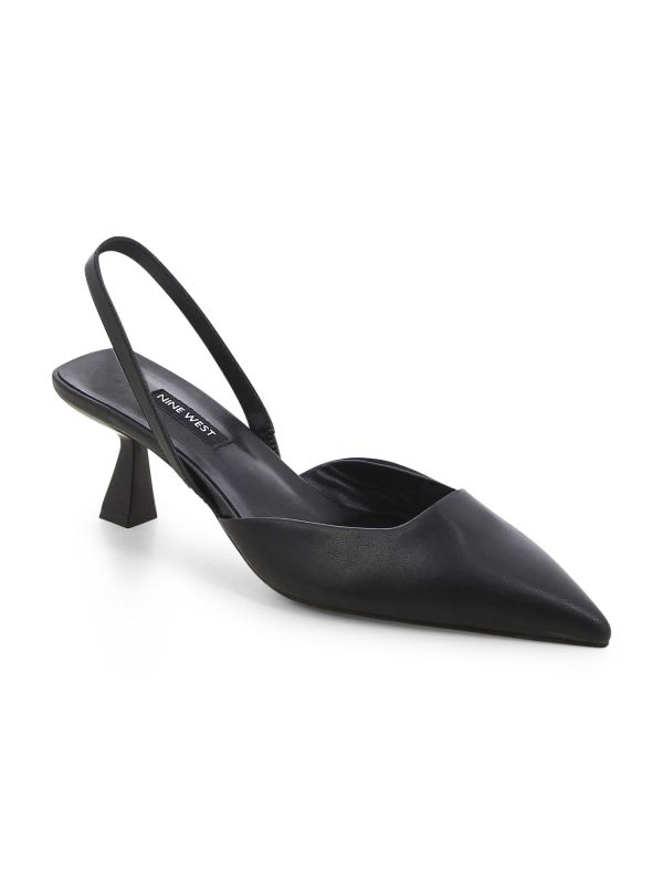 נעלי עקב סירה עם פתח אחורי לנשים