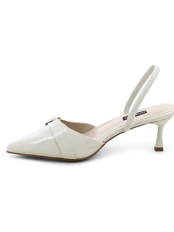 נעלי עקב פתוחות עם פפיון לנשים