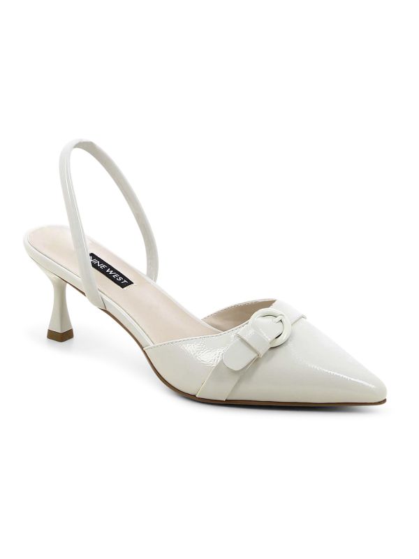 נעלי עקב פתוחות עם פפיון לנשים