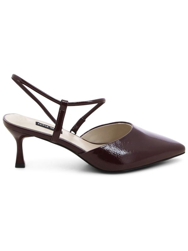 נעלי סירה עם עקב ופתח אחורי לנשים