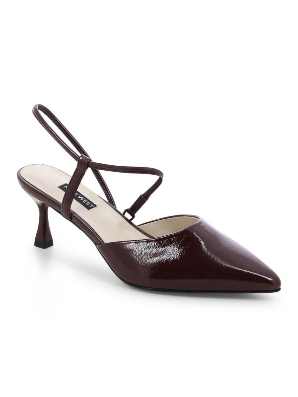 נעלי סירה עם עקב ופתח אחורי לנשים