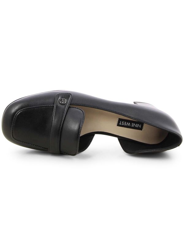 נעלי מוקסין עם עקב עבה לנשים