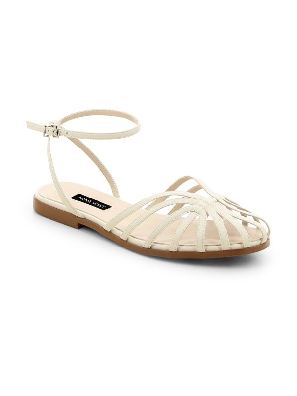 סנדלי נשים מוזהבים עם סוליה שטוחה